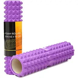 Масажний ролик Cornix EVA 45 x 14 см (валик, ролер) XR-0333 Violet