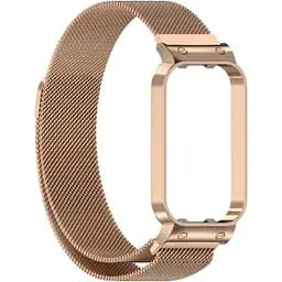 Ремінець DK CDK Metal Milanese Loop Magnetic для Xiaomi Mi Band 8 Active (016244) (rose gold) - мініатюра 2
