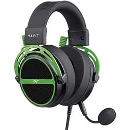Навушники ігрові з мікрофоном Havit HV-H2030E black green (HV-H2030E) - мініатюра 3