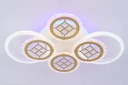 Люстра светодиодная Valeso V K39928-4 2 1 WT gold с пультом