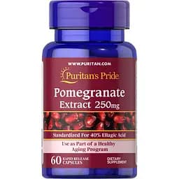 Натуральна добавка Puritan's Pride Pomegranate Extract 250 mg 60 капсул