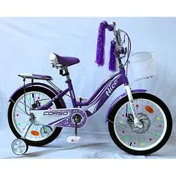 Велосипед дитячий 18" Corso Nice NC-18100 дискові гальма, зібраний 85%