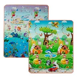 Дитячий двосторонній килимок Limpopo Зоополіс і Підводний світ, 150х180 см (LP015-150)