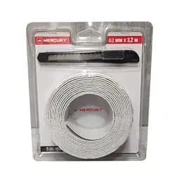 Стрічка бордюрна для ванної Mercury 62 мм х 3,2 м Білий 30412