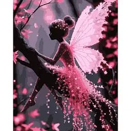 Картина за номерами Santi Мила фея 40х50 см LED підсвітка (956659)