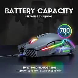 Ігрова миша на акумуляторі ONIKUMA CW905 RGB - мініатюра 5