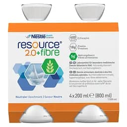 Набір ентеральне харчування Nestle Health Science Resource 2.0+Fibre із нейтральним смаком 4 шт. х 200 мл - мініатюра 6