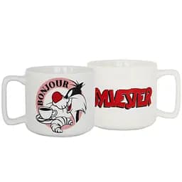 Чашка порцелянова Warner Bros Циліндр Looney Tunes. Sylvester Bonjour 310 мл (75001591)