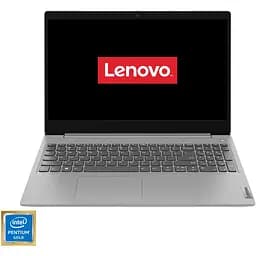 Ноутбук Lenovo IdeaPad 3 15IML05 з процесором Intel Pentium Gold 6405U 2.40 GHz, 15.6", HD, 4GB, 256GB SSD, Intel UHD графікою, DOS, Platinum сірий