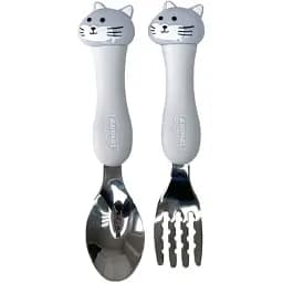 Набор ложка и вилка Mega Zayka MGZ-0102 (Cat)