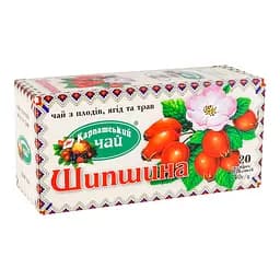 Чай Карпатський Чай Шипшина 40 г (20 шт. x 2 г) - мініатюра 3