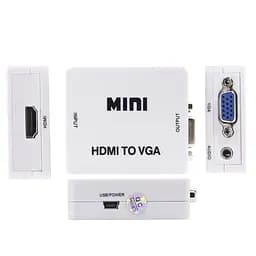 Адаптер HDMI to VGA (перехідник, конвертер, 720p/1080p) перехідник, конвертер - мініатюра 6