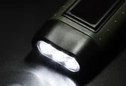 Динамо аварійний ліхтарик + microUSB (Зелений) - мініатюра 8