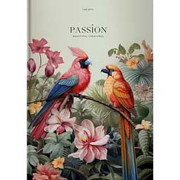 Зошит в інтегральній палітурці "Passion" у клітинку (червоний)