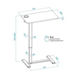 Компютерний стіл OfficePro ODM270B - мініатюра 2