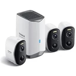 Камера відеоспостереження Baseus Security N1 Outdoor Camera 2k 3-Cam Kit 145° 16Gb eMMC