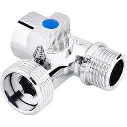 Кран приладовий 3-х ходовий Kroner KRP Eckventil C103 1/2''х3/4''х1/2'' ЗЗВ (CV027378)