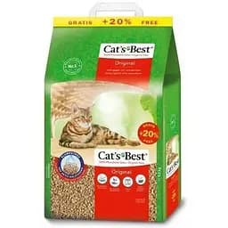 Наполнитель Cat’s Best Original для кошачьего туалета деревянный 10+2л/5.2кг