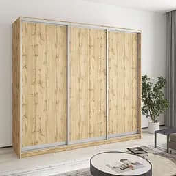Шкаф-купе трехдверный MebelStar Комбо AL 3ДСП 230x45x210 см Дуб тахо (MBS-4270)