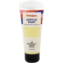 Акрилова фарба Brushme глянцева Пастельно-жовта TBA60012 60 мл