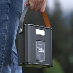Зарядна станція USAMS Powerbank 80000mAh 130W 2C+3A QC3.0+PD Fast Charge + USB-C – USB-C 100W 2m Black (6958444905280) - мініатюра 9