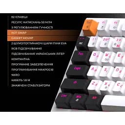 Клавіатура GamePro MK170B Red Switch Black [121468] - мініатюра 8