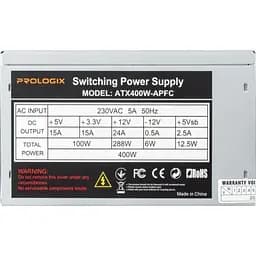 Блок живлення Prologix 400W APFC Bulk (Prologix 400W Bulk (E)) - мініатюра 10
