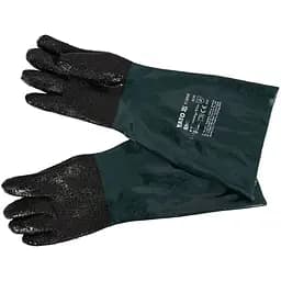 Рукавички робочі Yato для піскоструминних робіт зелені (YT-55840)