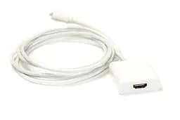 Видео кабель PowerPlant HDXiaomi female - USB Type-C, 1.8м