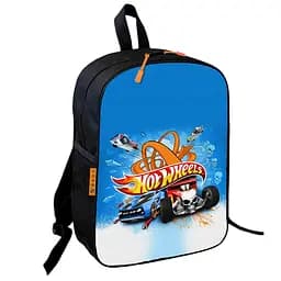 Рюкзак школьный детский 36х27см Хот Уилс «Hot Wheels» с машинкой для мальчика (00772)