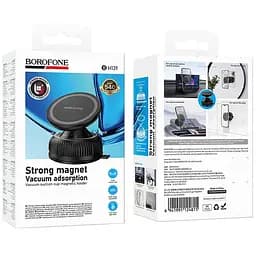 Автотримач Borofone BH139 Rider Vacuum Suction Magnetic Black - мініатюра 2