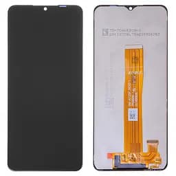 Дисплей для Samsung A125F Galaxy A12, чорний, з рамкою, Оригінал (переклеєне скло), A125F_REV0.1 FPC6509-1