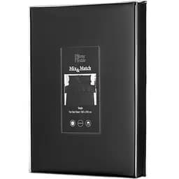 Простирадло Ardesto Mix&Match Premium, 180х240см, 100% бавовна, сатин, чорний (ART1824FSL)