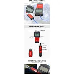 Кабельний тестер Noyafa NF-8200 для RJ45 RJ11 багатофункціональний трасошукач вимірювач відстаней (18890) - мініатюра 5