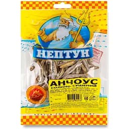 Рибний снек Нептун Анчоус солоно-сушений 60 г
