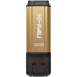 Флеш накопичувач USB 32Gb Hi-Rali Stark золотистий USB 2.0 (HI-32GBSTGD)