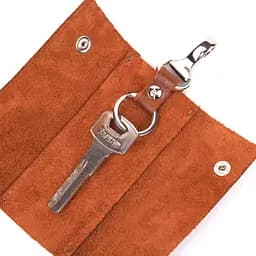 Чоловіча шкіряна ключниця GRANDE PELLE 11.5х5 см acs0025850 - мініатюра 5