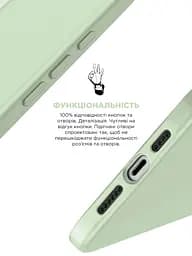 Силиконовый чехол с MagSafe для Apple iPhone 15 Pro, ICON2 MagCase, зеленый, противоударный, панель с мягкой подкладкой, защита всего корпуса, поддержка беспроводной зарядки, совместим с защитными стеклами и пленками, ArmorStandart (ARM77006) - мініатюра 4