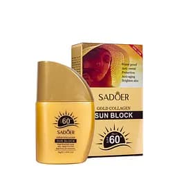 Солнцезащитный крем для лица с коллагеном Sadoer Gold Collagen Sun Block SPF 60 PA++