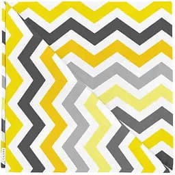 Серветки Cosas Yellow Grey Zigzag 35х35 см 2 шт. (Set-2Serviette_ZigYellowGrey_35)
