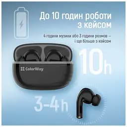Навушники ColorWay Slim TWS-5 Earbuds Black (CW-TWS5BK) - мініатюра 8