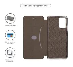 Чехол-книжка для Motorola G06 4G/G06 Power 4G, G-Case, черный, кожаный чехол-книга из экокожи (PU) и TPU, с магнитом, с подставкой и вместительным кардхолдером, противоударный, защита всего корпуса, ArmorStandart (ARM89025) - мініатюра 3