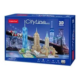Пазл 3D CubicFun City Line Нью-Йорк, 123 элемента (MC255h)