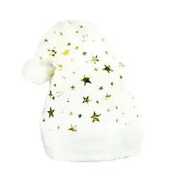 Шапка новорічна "Санта-Клауса" Bambi 6241-22(Gold) блискуча