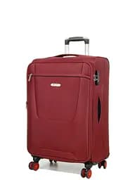 Валіза тканинний Середній (M) на 4 колесах Airtex 825 57 л 67х42х28 см Бордовий