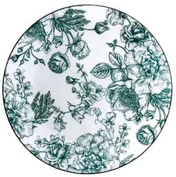 Тарілка Limited Edition Blossom Green 26.5 см біла (YF7002-1) - мініатюра 2