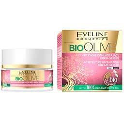 Активно омолоджуючий крем-сироватка Eveline Bio Olive, 50 мл - мініатюра 2