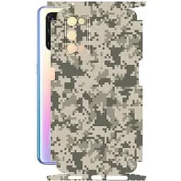 Защитная пленка StatusSKIN для Realme GT Neo 2 2021 Корпус Винил Дерево серебристо-черное