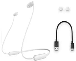 Навушники Sony WI-C200 In-ear Wireless Mic White (WIC200W.CE7) - мініатюра 3
