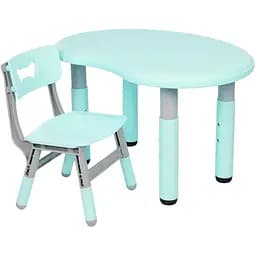 Дитячий столик зі стільцем Bambi Peanut-5 сіро-м'ятний